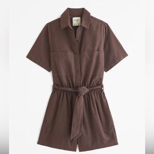 Abercrombie & Fitch Chocolate Brown Romper